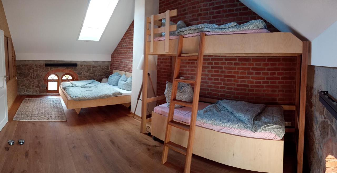 Apartamento Historisches Rittergut Hexenburgbeidresden Nahe Sachsische Schweiz, Dresden - Mit Badeteich Großharthau Exterior foto